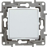 Arteor adaptor and blanking plate - screw mounting - white