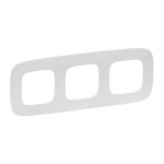 Plate Valena Allure - 3 gang - pearl