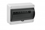 Distribution box surface 12 modules with transparent door IP40
