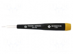 Screwdriver: precision | trimmer | slot | 0.9x0.3mm