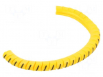 Marker: cable | Marking: / | 2.5&divide;5mm | PVC | yellow | leaded | PA-1 | L: 3mm