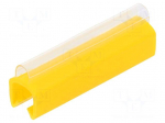 Marker: cable | Marking: empty | 5&divide;6.2mm | PVC | yellow | push-in | PTC-40