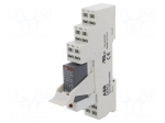 Relay: interface | DPDT | Ucoil: 230VAC | for DIN rail mounting | CR-P