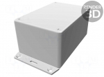 Enclosure: multipurpose | X: 80mm | Y: 120mm | Z: 60mm | 1591 | ABS | grey