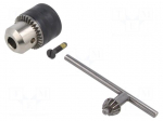 Drill holder | for drills | 1/2"x20 | Kit: key x1 | 1.5&divide;13mm