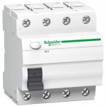 Residual Current Circuit Breaker K60 25A 4 Pole 30mA Type AC A9Z05425, Schneider