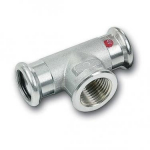 SANHA-Therm cinkota tērauda trejgabals 22x1/2"F Cinkota tērauda trejgabals, F vītne