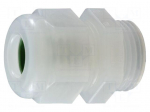 Cable gland | NPT3/8" | IP54 | PVDF | natural | HSK-K-PVDF