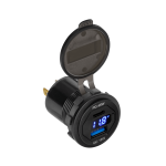 Mobiiltelefonid ja tarvikud // USB autolaadijad // Ładowarka samochodowa USB+USB typu C z funkcją Quick Charge, Power Delivery i miernikiem napięcia 63W