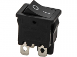 Elektrimaterjalid // L&uuml;litid elektroonikale // 1109#                Przełącznik kołyskowy czarny 6a/230v 4pin