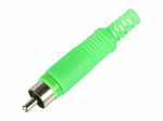 &Uuml;hendused // Different Audio, Video, Data connection plug and sockets // 93-560# Wtyk rca cinch  zielony hq
