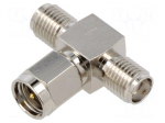 Adapter | SMA socket x2,SMA plug | 6GHz | 50&Omega; | Contacts: brass
