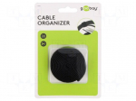 Hook and loop fastener | L: 1000mm | W: 20mm | black