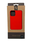 Back panel cover Connect Apple iPhone 11 Pro Soft case with bottom Red