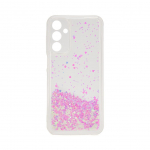 Back panel cover iLike Samsung Galaxy A15 Silicone Case Water Glitter Light Pink