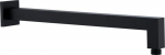 Wall shower holder black SQ 1/2" Herz