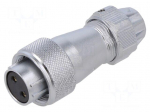 Connector: circular | plug | female | PIN: 2 | IP67 | WF16 | 5&divide;6.5mm | 15A