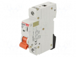 Circuit breaker | 230/400VAC | Inom: 16A | Poles: 1 | Charact: C | 6kA
