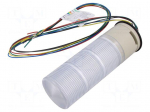 Signalling column | red/orange/green | LED | 24VDC | 24VAC | IP42 | 60mm