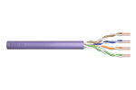 DIGITUS Cat.6 Installation Cable, U/UTP, Eca, AWG 24/1, PVC, 305m, Purple, Carton