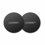 Cable Ugreen  Ugreen LP123 30836 round metal plates for magnetic phone holders - black (2 pcs.)