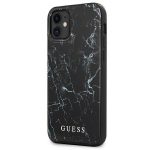 Back panel cover Guess  Guess Marble Case for iPhone 12 mini - Black