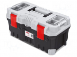 Chest | tool case | black-grey | polymer | TITAN PLUS | 554x286x276mm