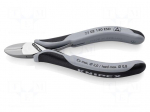 Pliers | side,cutting | ESD | 130mm | with small chamfer