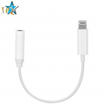 HQ Adapter Lightning to 3.5mm Audio Headphone Jack Adapter (A1749 / MMX62ZM/A Analog) 9cm (OEM) White