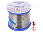 Tin | lead-based | Sn60Pb40 | 0.8mm | 500g | reel | 190&deg;C | 2.5% | Flux: SW26