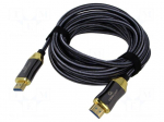 Cable | HDMI plug,both sides | PA | 5m | black | Core: Cu