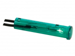 ROUND 7mm PANEL CONTROL LAMP 12V GREEN