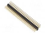 Connector: pin strips | pin header | male | PIN: 50 | THT | 3A | 250V | SL 4