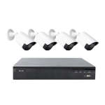 PNI House IPMAX POE22S video surveillance kit, NVR and 4 bullet cameras with 4MP