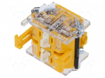 Contact block | 22mm | 04 | front fixing | screw terminals | 500VAC
