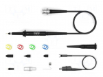 Probe: for oscilloscope | passive | 25MHz | 1: 1 | 55V | 1M&Omega;/42pF | 14ns
