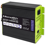 Qoltec Smart Monolith charger for LiFePO4 AGM GEL SLA batteries | 60A | 12V | Fast charging