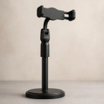 Phone holder iKaku KSC-322 360&deg; rotation universal black, adjustable grip