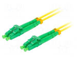 Fiber patch cord | LC/APC,both sides | 5m | 9/125um | LSZH | green