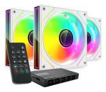 Mars Gaming MF3DPROKITW ARGB 120mm Remote Control Computer Cooler Kit