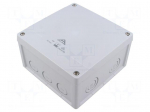 Enclosure: junction box | X: 152mm | Y: 152mm | Z: 85mm | polycarbonate