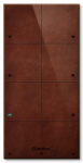 Grenton touch panel / 8 touch fields / TF-Bus / dark, natural leather front