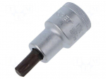 Socket: Torx&reg;-bit | TX45 | 1/2" | Chrom-vanadium steel | ITX 19 | 55mm