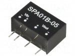 Converter: DC/DC | 1W | Uin: 18&divide;36V | 5VDC | Iout: 20&divide;200mA | SIP6 | 3g