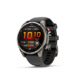 Smart watches Garmin  Fenix 8 Pro &ndash; 47 mm, AMOLED, Sapphire, Titanium with Graphite/black silicone band sport watch