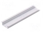Profiles for LED modules | recessed | white | L: 1m | aluminium