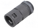 Straight terminal connector | Thread: metric,outside | IP68,IP69