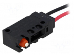 Microswitch SNAP ACTION | 0.1A/125VAC | 0.1A/30VDC | without lever