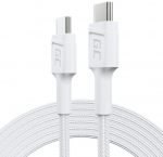 Cable Green Cell USB Type-C Male - USB Type-C Male PowerStream with Fast Charging 60W 2m White