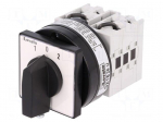 Switch: reversing cam switch | Stabl.pos: 1 | 16A | 1->0<-2 | Poles: 3